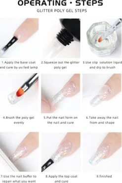 Elvi Polygel Starterskit -Complete Set Inc. USB UV/Led Mini Lamp-6x15g Polygel Kleuren Blauw - Nagelverlenging Polyacryl UV Nagellak-Quick Extension Temperature Color Changing Gel Blue Green 30 Elvi Polygel Starterskit -Complete Set Inc. USB UV/Led Mini Lamp-6x15g Polygel Kleuren Blauw - Nagelverlenging Polyacryl UV Nagellak-Quick Extension Temperature Color Changing Gel Blue Green -Glam Make-up Verkoop 802x1200