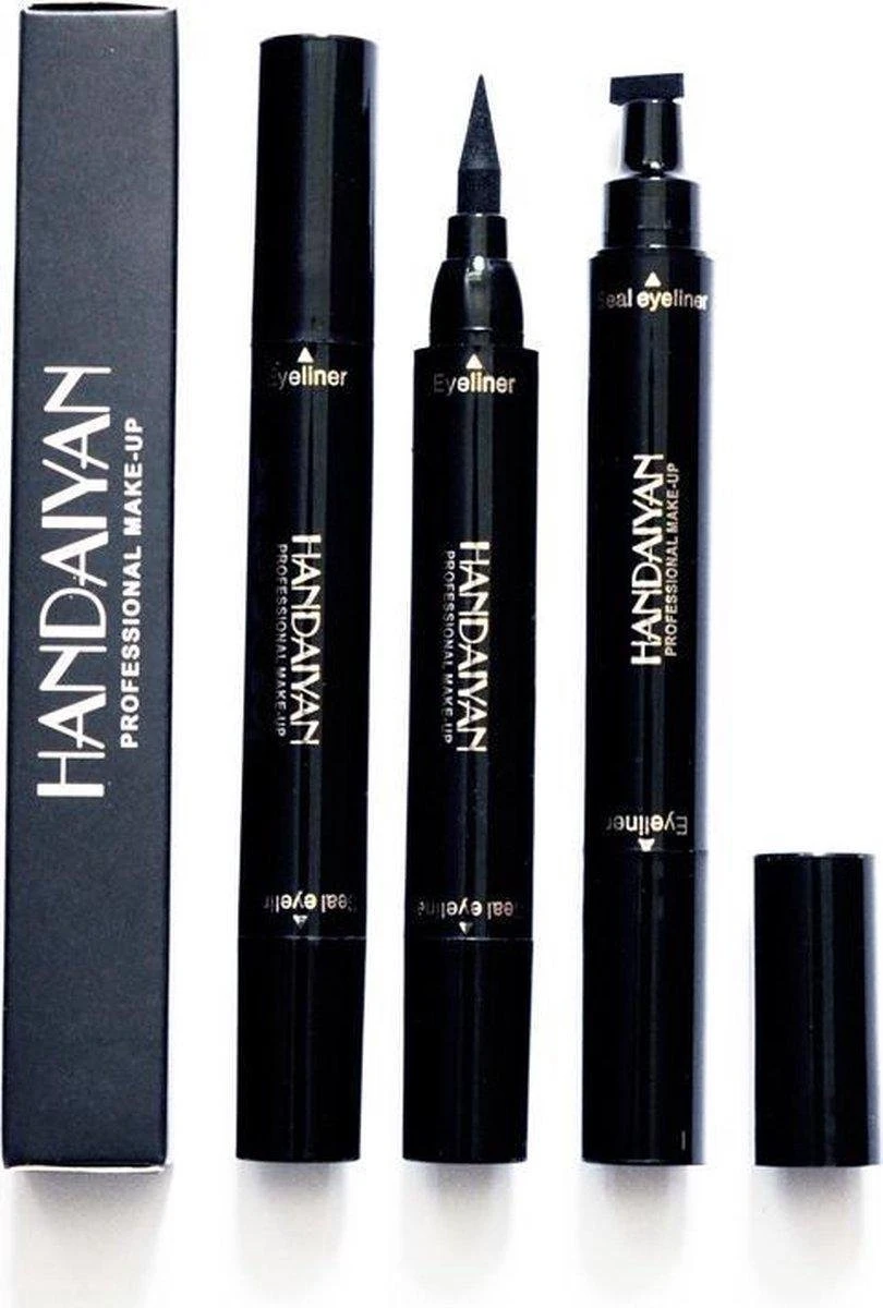 HANDAIYAN® | Eyeliner Met Wing Stempel | Zwarte Oog Stempel | 2 In 1 Eyeliner | Eyeliner Tool | Wing Eyeliner | Wing Stamp | 2 Stuks Per Verpakking 1 HANDAIYAN® | Eyeliner Met Wing Stempel | Zwarte Oog Stempel | 2 In 1 Eyeliner | Eyeliner Tool | Wing Eyeliner | Wing Stamp | 2 Stuks Per Verpakking
