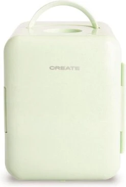 CREATE KOELKAST MINI BOX - Minikoelkast Voor Cosmetica 4L - Koud En Warm - Pastel Groen