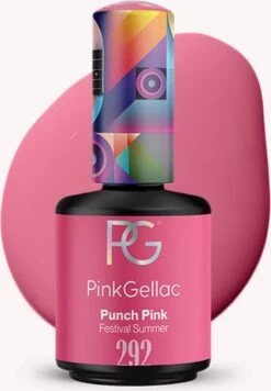 Pink Gellac - Punch Pink - Gellak - Vegan - Roze - Glanzend - 15ml -Glam Make-up Verkoop 833x1200 1