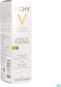 Vichy Liftactiv Flexiteint Foundation 45 - 30ML - Rijpere Huid -Glam Make-up Verkoop 845x1200 2
