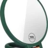 FOGARI Handspiegel Met 1 X 10 X Vergroting, Dubbelzijdige Make-upspiegel, Draagbare Kleine Spiegel, Inklapbare Verstelbare Spiegel Met Handvat, Ronde Reisspiegel, Make-upspiegel, Tafelspiegel, 360 Graden Draaibaar