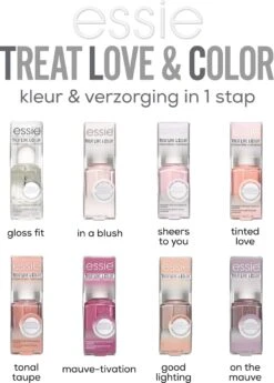 Essie - TREAT LOVE & COLOR™ - 3 Sheers To You - Roze Nagellak - 13,5 Ml -Glam Make-up Verkoop 859x1200