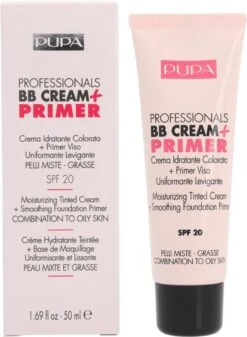 Pupa Milano BB Cream + Primer For Combination To Oily Skin - 001 Nude -Glam Make-up Verkoop 880x1200
