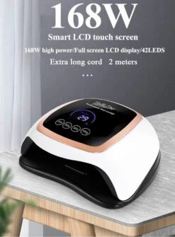 UV Nagel Lamp 168 Watt + 5 Gratis Vijlen - BellaLine - UV Led Nagellamp – Gel Nagel – Nagellak UV – Nageldroger – Salon – Sensor – Gellac - Acryl - Gelnagels – 42 Power Led – Professioneel – Krachtig – Manicure – Extra Lang Snoer - Pink - Pedicure -Glam Make-up Verkoop 885x1200 1