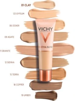 Vichy Minéralblend Foundation - 01 Clay - 30ML - Natuurlijke Dekking -Glam Make-up Verkoop 886x1200 3