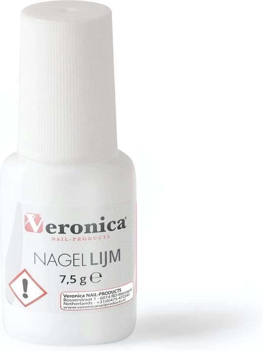 Veronica Nail Products Nagel Tip Lijm - In Een Flesje Met Kwastje 1 Veronica Nail Products Nagel Tip Lijm - In Een Flesje Met Kwastje
