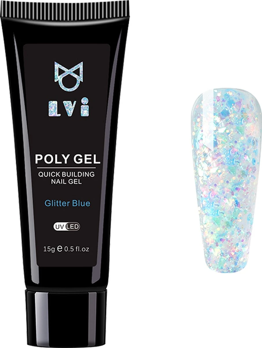 Elvi Polygel Starterskit -Complete Set Inc. USB UV/Led Mini Lamp-6x15g Polygel Kleuren Blauw - Nagelverlenging Polyacryl UV Nagellak-Quick Extension Temperature Color Changing Gel Blue Green 18 Elvi Polygel Starterskit -Complete Set Inc. USB UV/Led Mini Lamp-6x15g Polygel Kleuren Blauw - Nagelverlenging Polyacryl UV Nagellak-Quick Extension Temperature Color Changing Gel Blue Green - Afbeelding 18