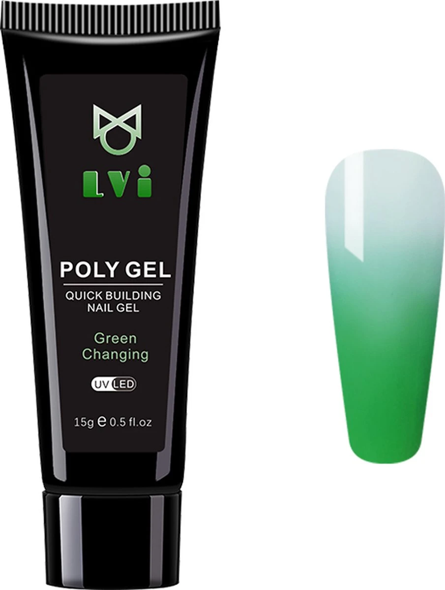 Elvi Polygel Starterskit -Complete Set Inc. USB UV/Led Mini Lamp-6x15g Polygel Kleuren Blauw - Nagelverlenging Polyacryl UV Nagellak-Quick Extension Temperature Color Changing Gel Blue Green 19 Elvi Polygel Starterskit -Complete Set Inc. USB UV/Led Mini Lamp-6x15g Polygel Kleuren Blauw - Nagelverlenging Polyacryl UV Nagellak-Quick Extension Temperature Color Changing Gel Blue Green - Afbeelding 19