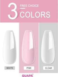 GUAPÀ® Acryl Starterspakket Pink Clear White | Acryl Poeder | Acrylic Liquid | Acryl Penselen | Dappendish | Acryl Nagels | Professionele Kwaliteit | Nepnagels -Glam Make-up Verkoop 907x1200 1