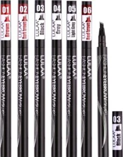 LULAA Microblade Pen - Watervaste Wenkbrauwpen - DONKERBRUIN - Waterproof Tattoo Pen - Make Up - Microblading - Eyebrow -Glam Make-up Verkoop 942x1200 5