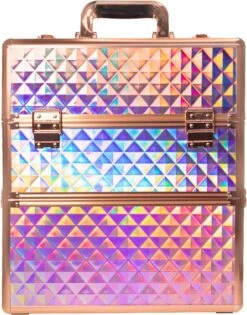 Koffer Groot Holo/Golden Rose XXL Met Opbergvakken -Glam Make-up Verkoop 942x1200 6