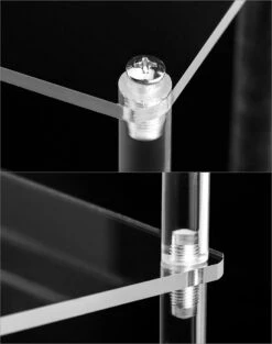 QWORK 3-laags Acryl Displaystandaard, Transparant Acryl Display Riser Plank Voor Figuren, Sieraden, Cupcake, Lippenstift, Nagellak, Kruiden, 30x21x15cm 11 QWORK 3-laags Acryl Displaystandaard, Transparant Acryl Display Riser Plank Voor Figuren, Sieraden, Cupcake, Lippenstift, Nagellak, Kruiden, 30x21x15cm -Glam Make-up Verkoop 947x1200 9