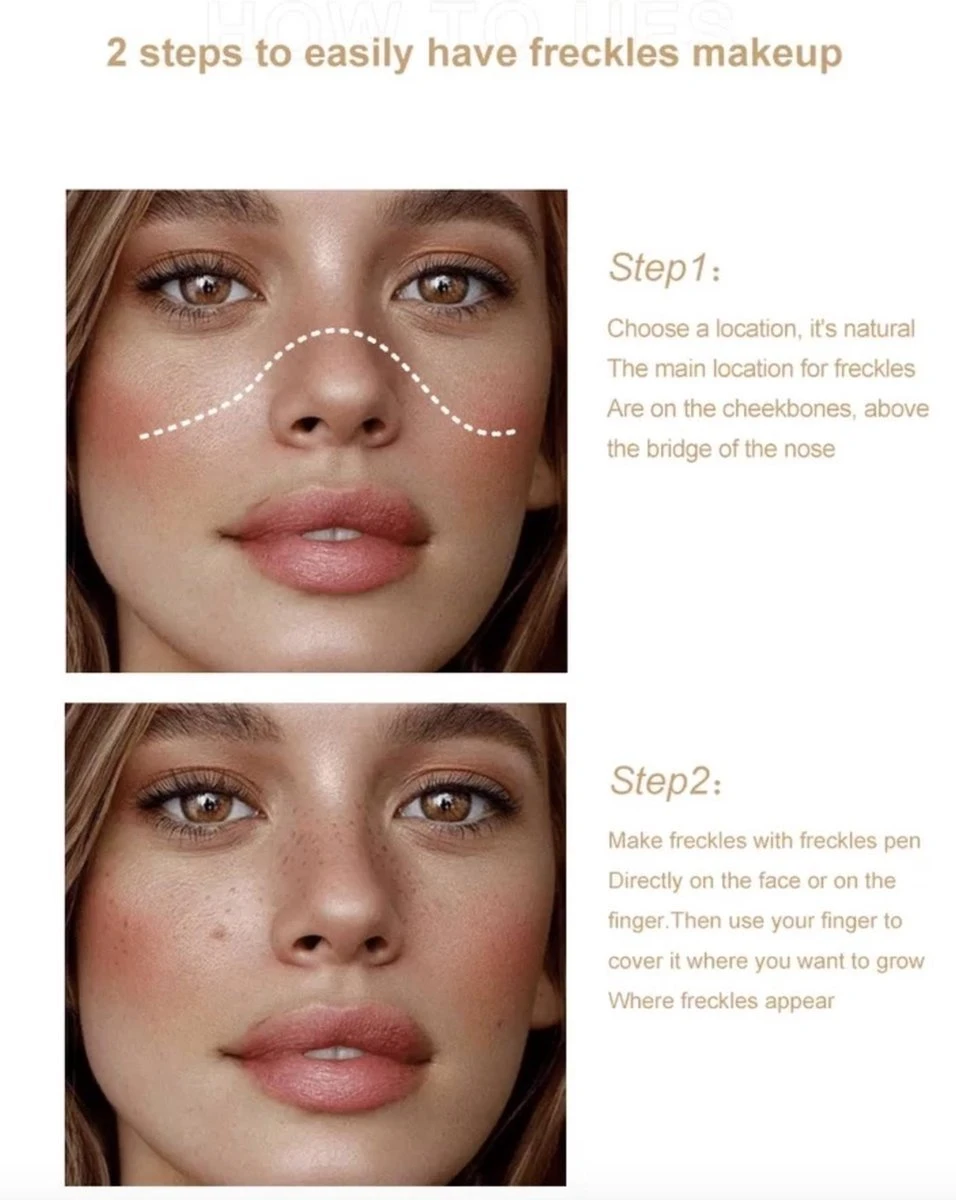 Palm QIC Freckle Pen - Sproetjes Pen - Freckle Pen - Freckles - Donker Bruin - (Gratis Levering) 3 Palm QIC Freckle Pen - Sproetjes Pen - Freckle Pen - Freckles - Donker Bruin - (Gratis Levering) - Afbeelding 3