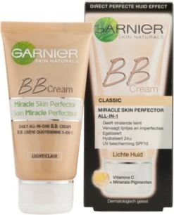Garnier Face SkinActive - BB Cream Classic Light 5-in-1 Dagverzorging - 2x 50 Ml -Glam Make-up Verkoop 970x1200 3