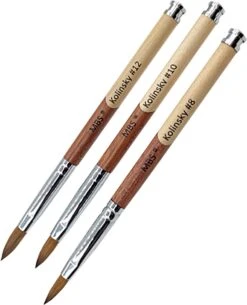 KOLINSKY ACRYL PENSEEL #12 - Kolinsky Penseel - Acryl Penseel - Acryl Nagels - Hout -Glam Make-up Verkoop 971x1200