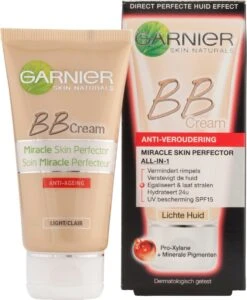 Garnier Skin Naturals BB Cream Anti Aging - 50 Ml - Light 15 Garnier Skin Naturals BB Cream Anti Aging - 50 Ml - Light -Glam Make-up Verkoop 987x1200