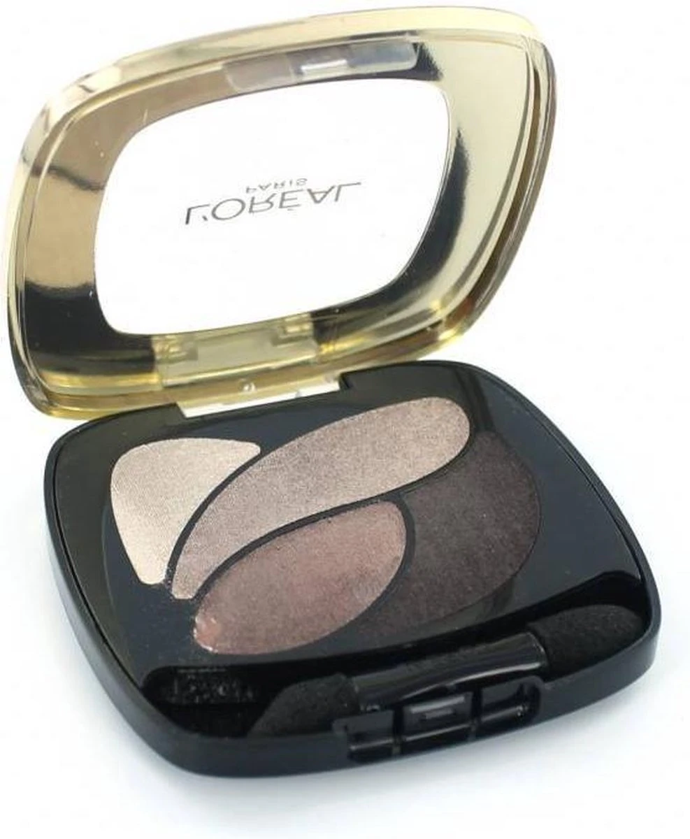 L'Oréal Paris Color Riche Quad Eyeshadow - E4 Marron Glacé 4 L'Oréal Paris Color Riche Quad Eyeshadow - E4 Marron Glacé - Afbeelding 4