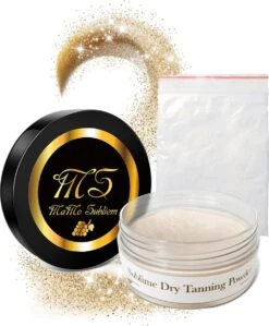 MaMo Subliem - Sublime Dry Tanning Powder - Medium - Baking Powder - Finishing Powder - Met Optie Shimmer - Tanning - Poeder - Spraytan - Glow - Grapes - Visagisten - Finishing Powder - Selftanning Powder - Na Zonnebrand Creme - Foundation - Make-up -Glam Make-up Verkoop 992x1200 1
